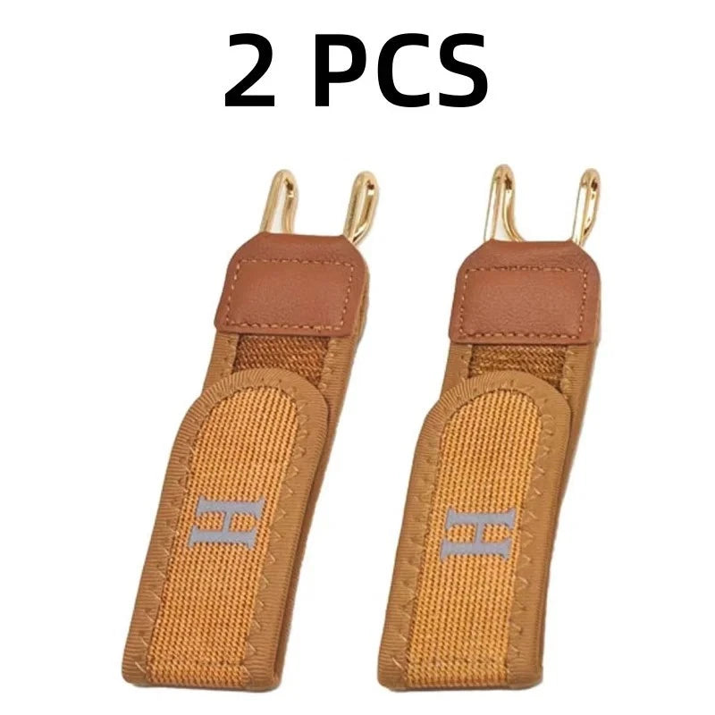 No-buckle comfort belt worn under dress shirt
